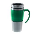 Ποτήρι Θερμός Ανοξείδωτο Χρωματιστό Με Χερούλι Πράσινο 330ml