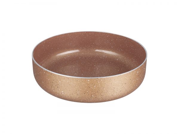 Ταψί Woodstone Στρογγυλό Αντικολλητικό Με Επίστρωση Μάρμαρο 24x6 cm - Image 1