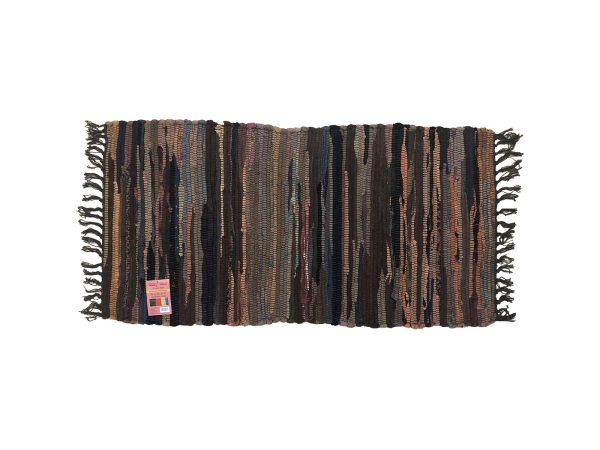 Κουρελού Μονόχρωμη Βαμβακερή 50x100cm Καφέ - Image 1