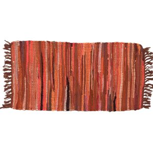 Κουρελού Μονόχρωμη Βαμβακερή 50x100cm Πορτοκαλί