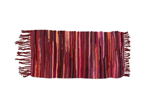 Κουρελού Μονόχρωμη Βαμβακερή 50x100cm Κόκκινο - Image 1