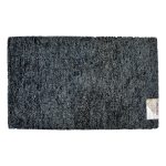 Χαλάκι Κρεβατοκάμαρας Αθηνά 55x90cm Γκρι Σκούρο