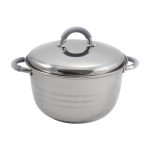 Κατσαρόλα Inox Με Λαβές Σιλικόνης 26 cm