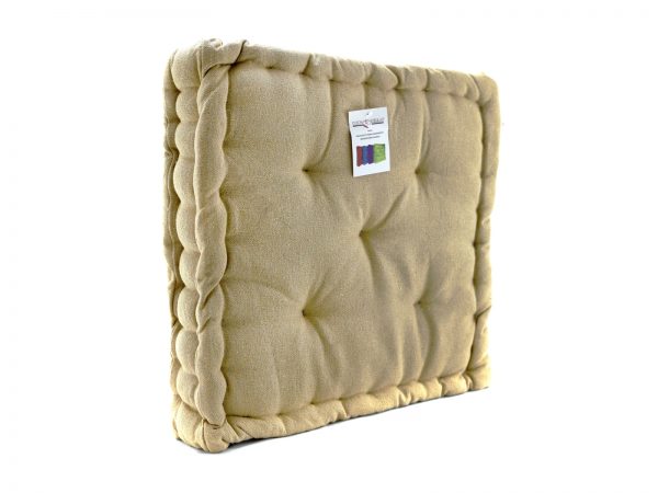 Μαξιλάρι Στρώμα Βαμβακερό Μονόχρωμο 40×40 cm Μπεζ - Image 1