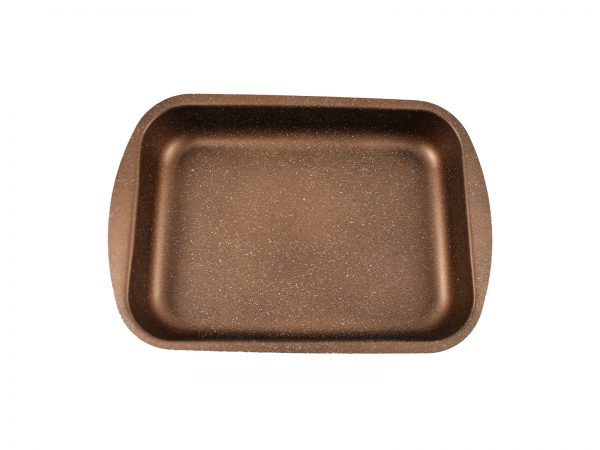 32590 32591 32592 (3) 1600x1200 Ταψί Ορθογώνιο Woodstone Αλουμίνιο με επίστρωση μάρμαρο 25x18 cm - Image 2