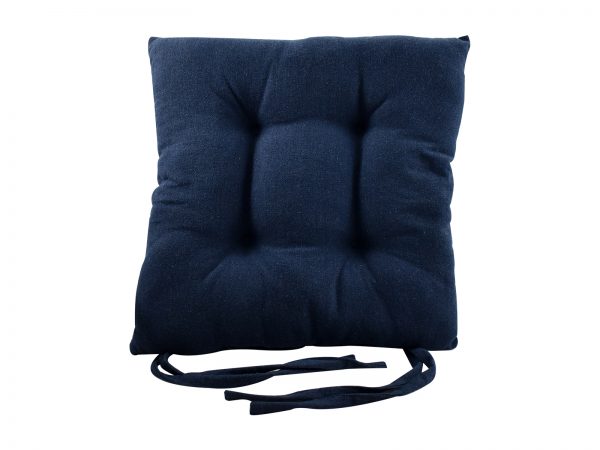 Μαξιλάρι Καρέκλας Μονόχρωμο 40x40cm Μπλε - Image 1