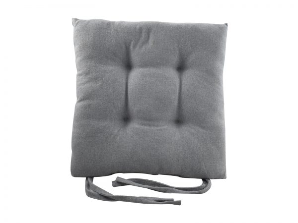 Μαξιλάρι Καρέκλας Μονόχρωμο 40x40cm Γκρι - Image 1