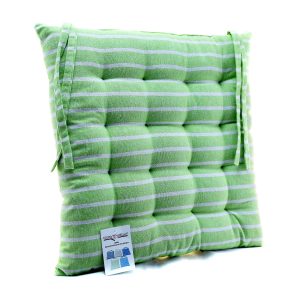 Μαξιλάρι Καρέκλας Ριγέ 40×40 cm Πράσινο