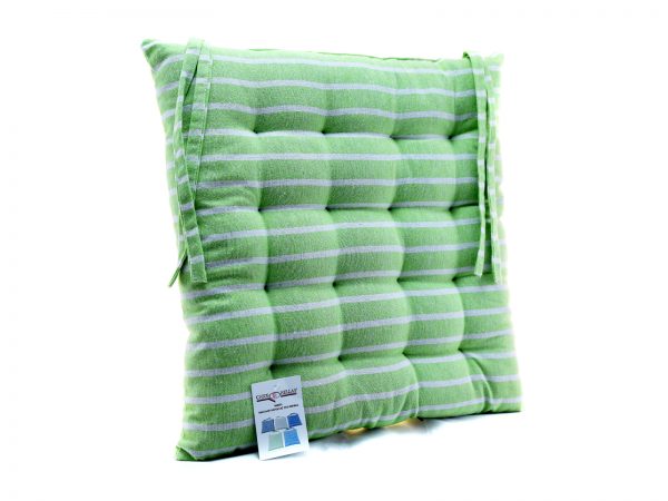 Μαξιλάρι Καρέκλας Ριγέ 40×40 cm Πράσινο - Image 1