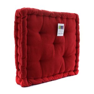 Μαξιλάρι Στρώμα Βαμβακερό Μονόχρωμο 40×40 cm Κόκκινο