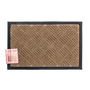 Πατάκι Εισόδου Μοκέτα Delta 40x60cm σχέδιο Πλεκτό Καφέ
