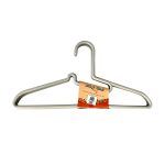 Κρεμάστρα Ρούχων Πλαστική 40,5cm Σετ 3 Τεμαχίων Γκρι