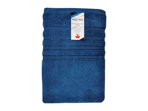 Πετσέτα Σώματος Αύρα 70x140cm Μπλε Σκούρο - Image 1