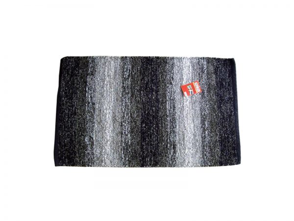 43040 black 1600X1200 Ταπέτο Εσωτερικού Χώρου Velvet 70x135cm Με Γυαλιστερή Κλωστή Μαύρο - Image 1