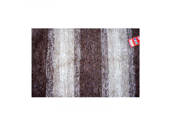 43040 brown 1600X1200 Ταπέτο Εσωτερικού Χώρου Velvet 70x135cm Με Γυαλιστερή Κλωστή Καφέ - Image 1