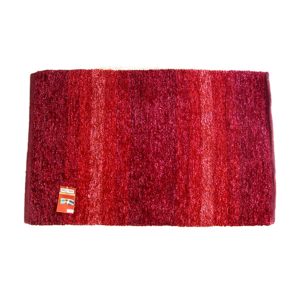 Ταπέτο Εσωτερικού Χώρου Velvet 70x135cm Με Γυαλιστερή Κλωστή Μπορντώ