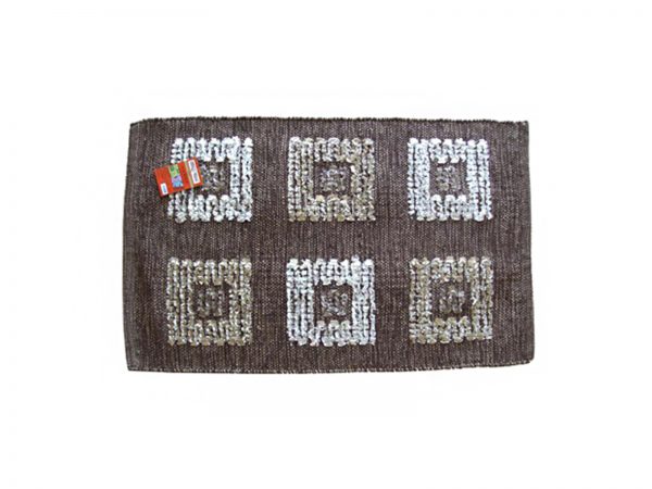 43101 brown 1600X1200 Ταπέτο Βαμβακερό Εσωτερικού Χώρου Λυδία 70x180cm Καφέ - Image 1