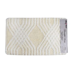 Πατάκι Μπάνιου Βαμβακερό Isabella 40x65cm Εκρού