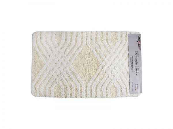 Πατάκι Μπάνιου Βαμβακερό Isabella 40x65cm Εκρού - Image 1