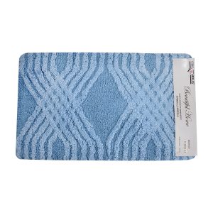 Πατάκι Μπάνιου Βαμβακερό Isabella 50x80cm Μπλε