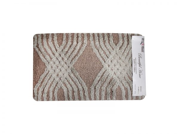 43074 43075 brown 1600x1200 Πατάκι Μπάνιου Βαμβακερό Isabella 50x80cm Καφέ - Image 1