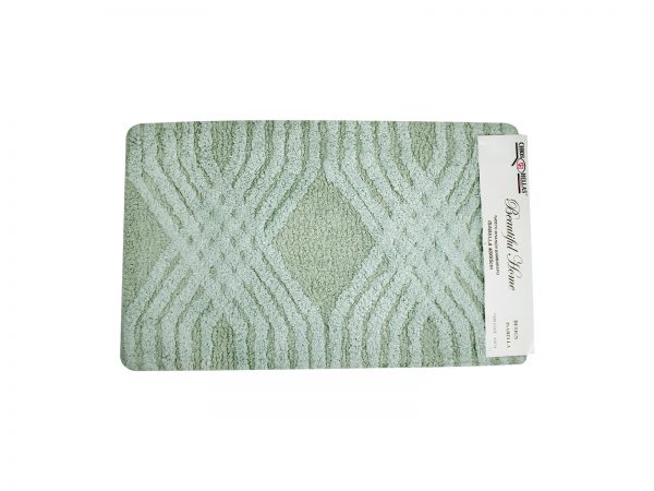Πατάκι Μπάνιου Βαμβακερό Isabella 50x80cm Πράσινο - Image 1