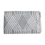 Πατάκι Μπάνιου Βαμβακερό Isabella 40x65cm Γκρι