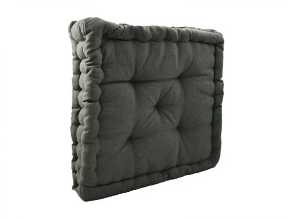 Μαξιλάρι Στρώμα Βαμβακερό Μονόχρωμο 40×40 cm Πράσινο Λαδί - Image 1