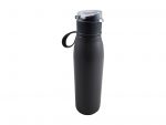 Μπουκάλι Θερμός Με Χερούλι Σιλικόνης 500ml Γκρι