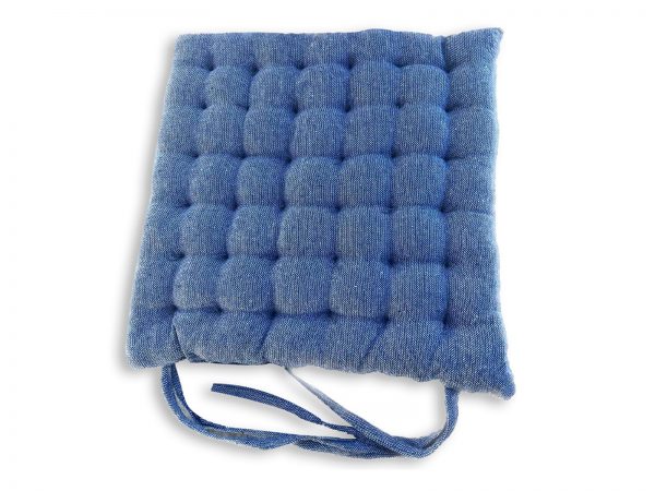 Μαξιλάρι Καρέκλας Μονόχρωμο 40x40cm Μπλε ΜΑ029 - Image 1