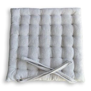 Μαξιλάρι Καρέκλας Μονόχρωμο 40x40cm Γκρι ΜΑ029