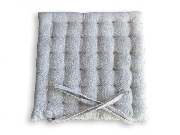 Μαξιλάρι Καρέκλας Μονόχρωμο 40x40cm Γκρι ΜΑ029 - Image 1