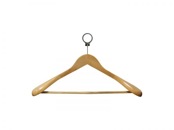 Κρεμάστρα Ρούχων Ξύλινη Αντικλεπτική 44 cm - Image 1