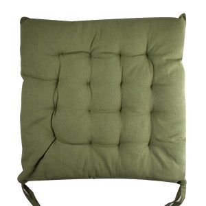 Μαξιλάρι Καρέκλας Βαμβακερό 40x40x4 cm Πράσινο ΜΑ039
