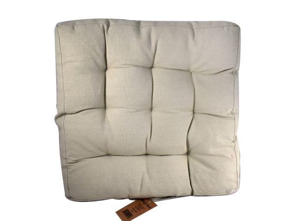 Μαξιλάρι 45×45x8 cm Στρώμα Βαμβακερό με γέμιση πολυεστέρα Μπεζ - Image 1