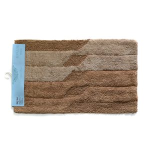 Πατάκι Μπάνιου Βαμβακερό Κοραλίνο 40x65cm Καφέ