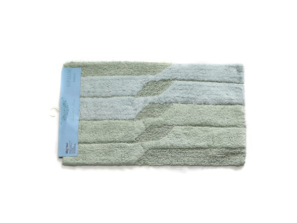 Πατάκι Μπάνιου Βαμβακερό Κοραλίνο 50x80cm Πράσινο - Image 1