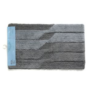 Πατάκι Μπάνιου Βαμβακερό Κοραλίνο 40x65cm Γκρι