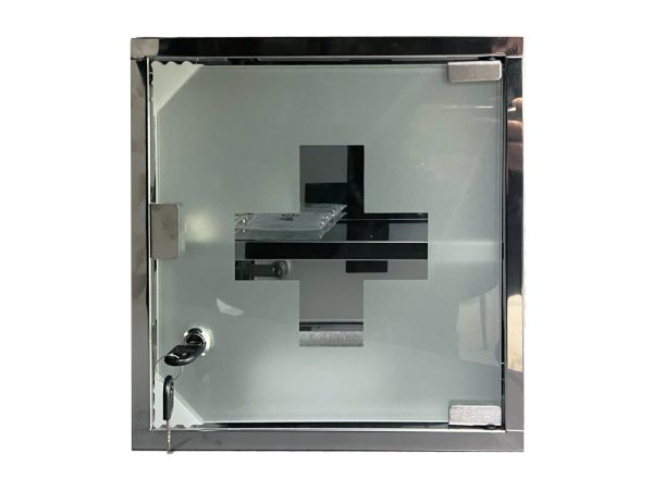 Chios Hellas Φαρμακείο Με Ράφι Ιnox 30x30x12 cm - Image 2