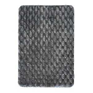 Χαλάκι Γούνα Rabbit Ανάγλυφο 60x140 cm Γκρι