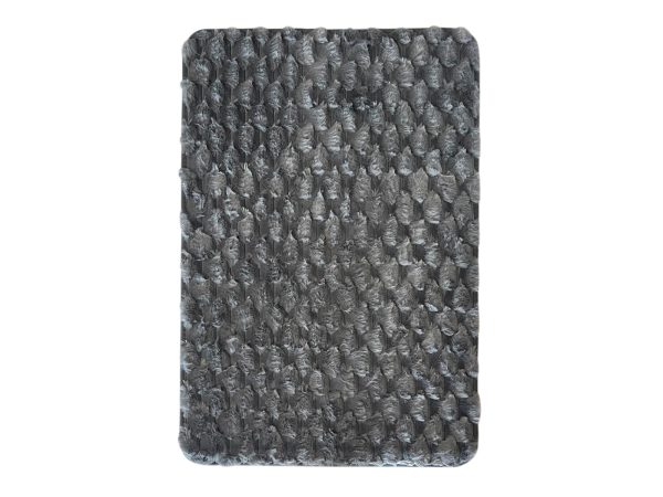 31930 rabbit grey 2 1600x1200 Χαλάκι Γούνα Rabbit Ανάγλυφο 60x140 cm Γκρι - Image 1