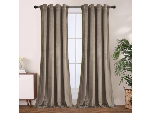 35256 BROWN 1600X1200 Κουρτίνα Δωματίου Velvet 140x260 cm Καφέ Πούρου - Image 1