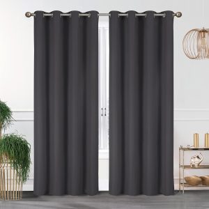 Κουρτίνα Συσκότισης Blackout 140x260 cm Σκούρο Γκρι