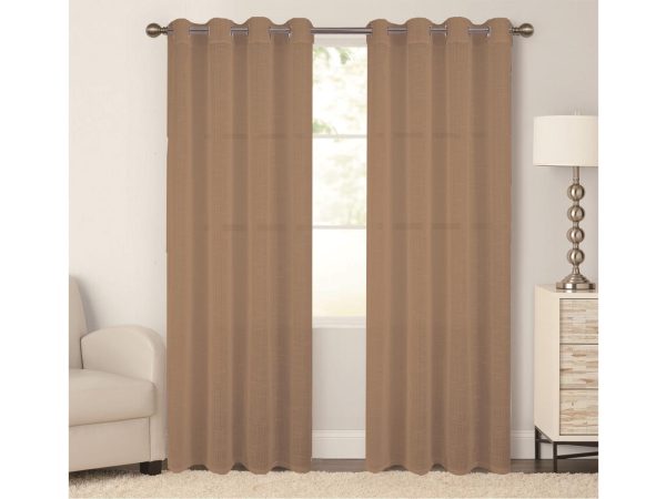 Κουρτίνα Δωματίου Armonia 140x260 cm Καφέ Χρυσό - Image 1