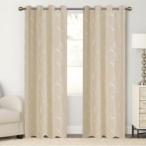 Κουρτίνα Δωματίου Lily 140x260 cm Μπεζ