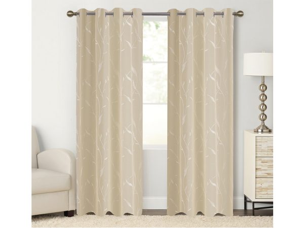 Κουρτίνα Δωματίου Lily 140x260 cm Μπεζ - Image 1