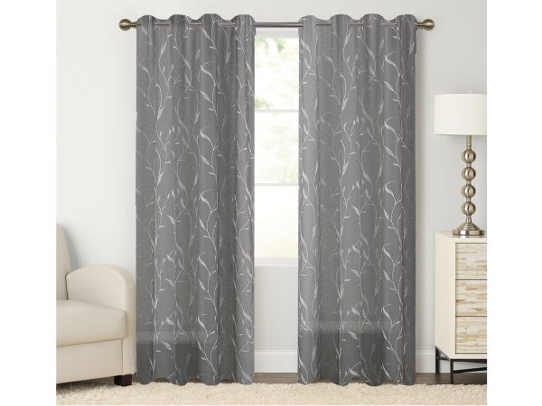 35259 GREY 1600X1200 Κουρτίνα Δωματίου Lily 140x260 cm Γκρι - Image 1