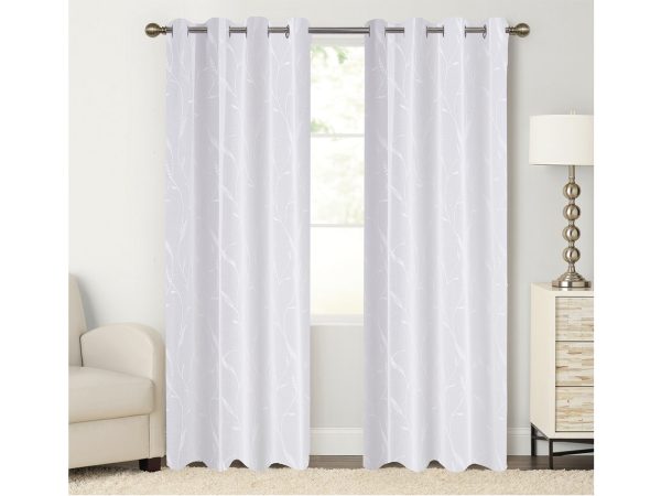 35259 WHITE 1600X1200 Κουρτίνα Δωματίου Lily 140x260 cm Λευκό - Image 1