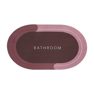 Ταπέτο Απορροφητικό Μπάνιου 50x80cm Οβάλ Bathroom Ροζ