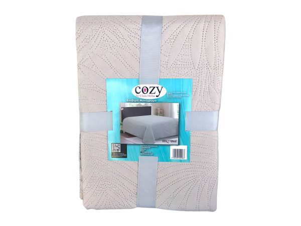 35140 35141 BEIGE 2 1600X1200 Κουβερλί Μονόχρωμο Μονό Μπεζ 150x240 cm - Image 1